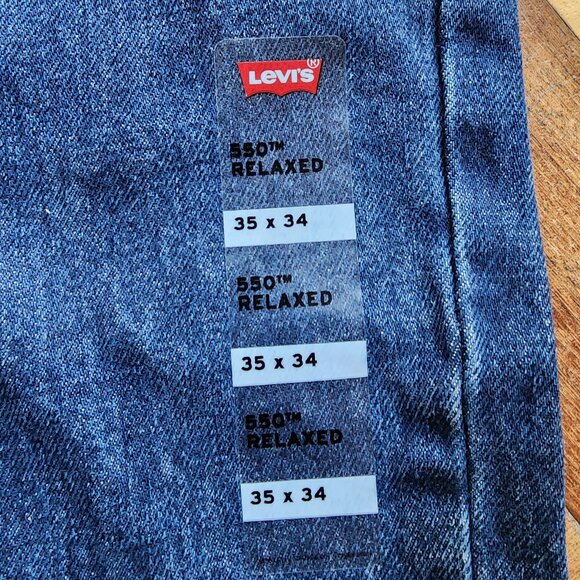 NWT Levi's 550 Relaxed Fit Jeans Size 35x34 - Picture 9 of 15